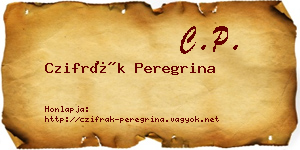 Czifrák Peregrina névjegykártya